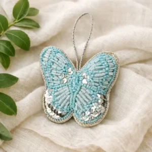 Beaded Butterfly Handcrafted Hanging Decor