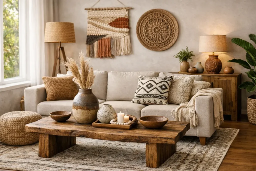Handmade home décor showcasing artisan craftsmanship and unique design elements