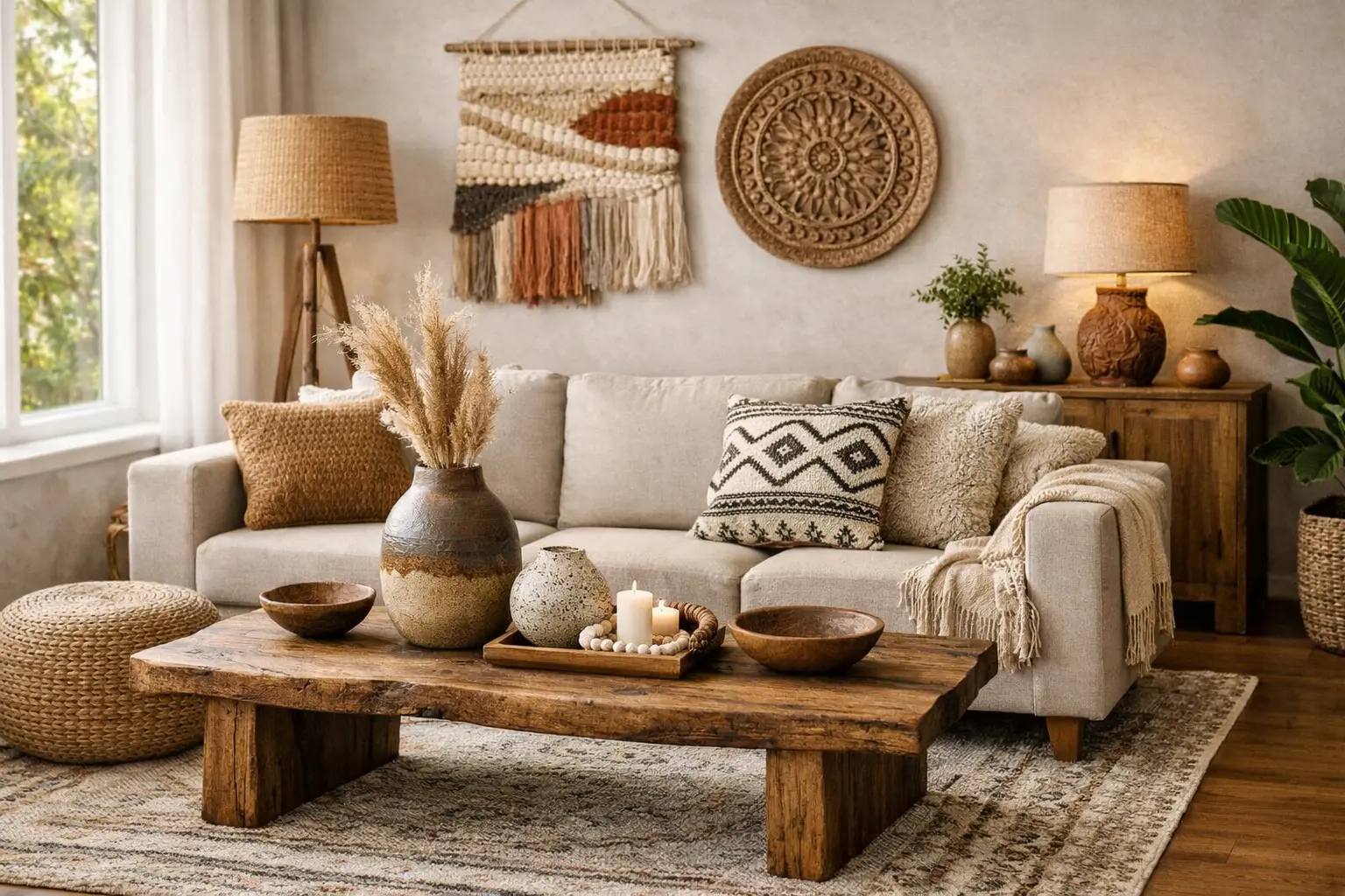 Handmade home décor showcasing artisan craftsmanship and unique design elements