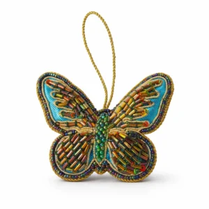 Multicolor Beaded Butterfly Hanging Charm