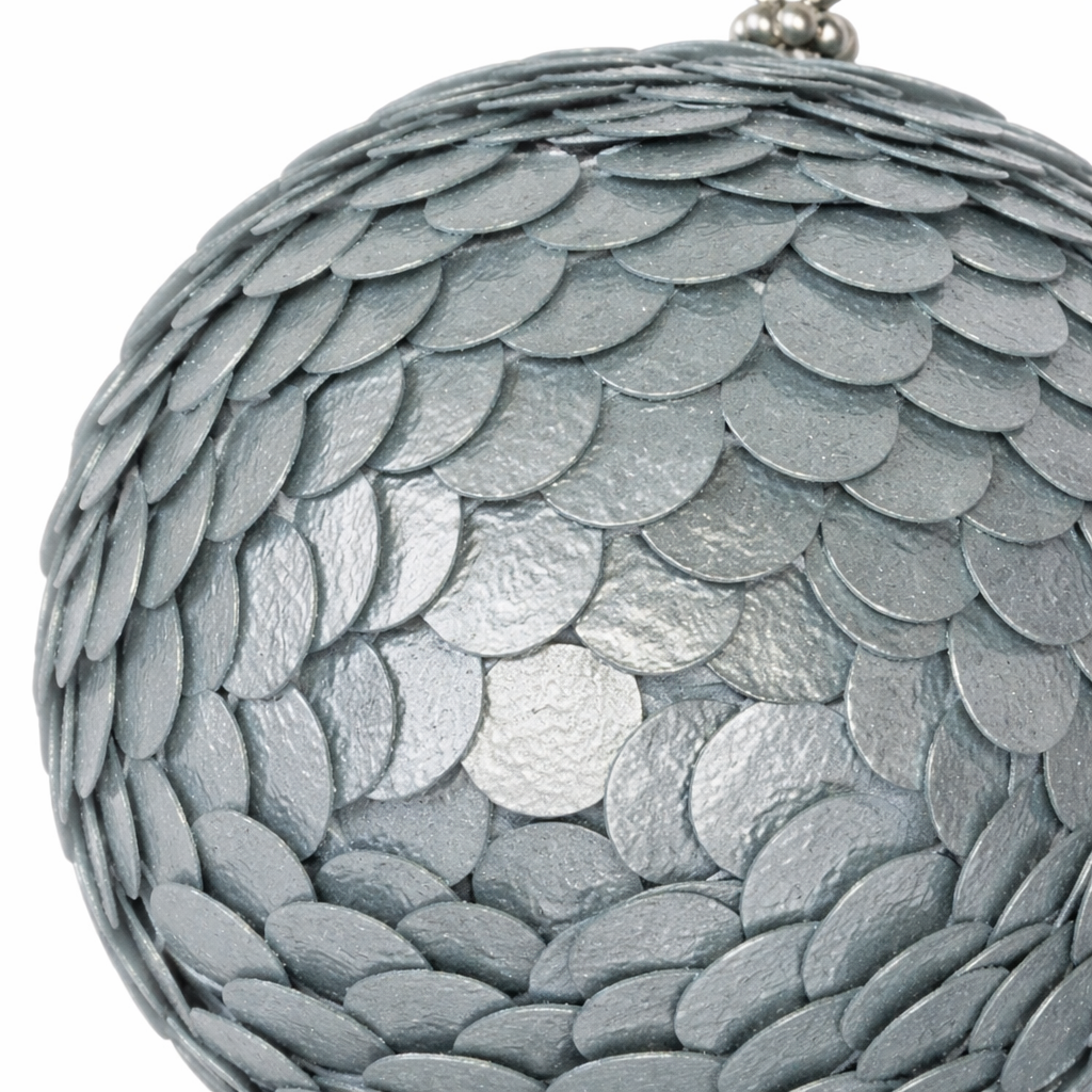 Bluish Sequin Ball Hanging Ornament Decor - Image 2