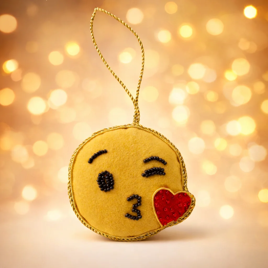 Yellow Emoji Hanging Charm